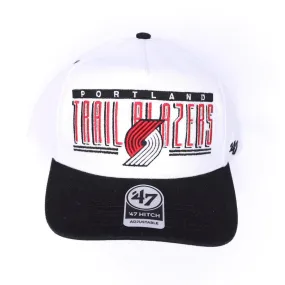 47 Brand Trail Blazers Double Baseline White Snapback