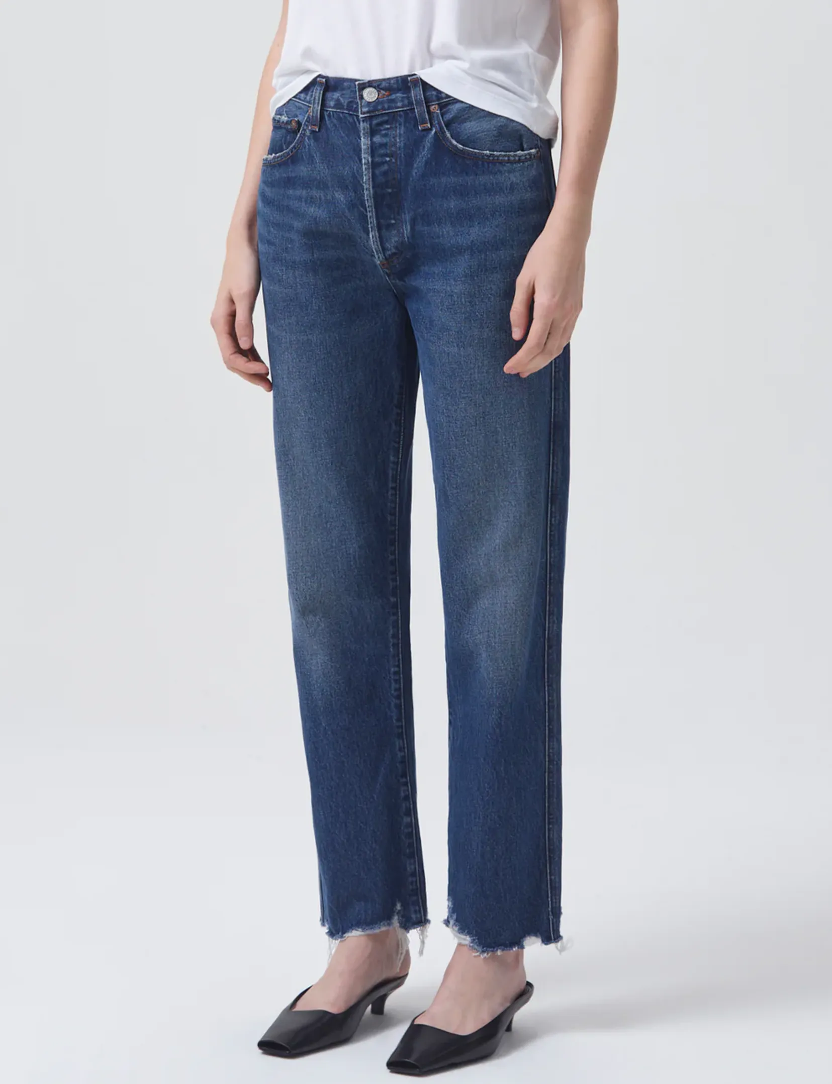 90's Pinch Waist High Rise Straight, Swindle