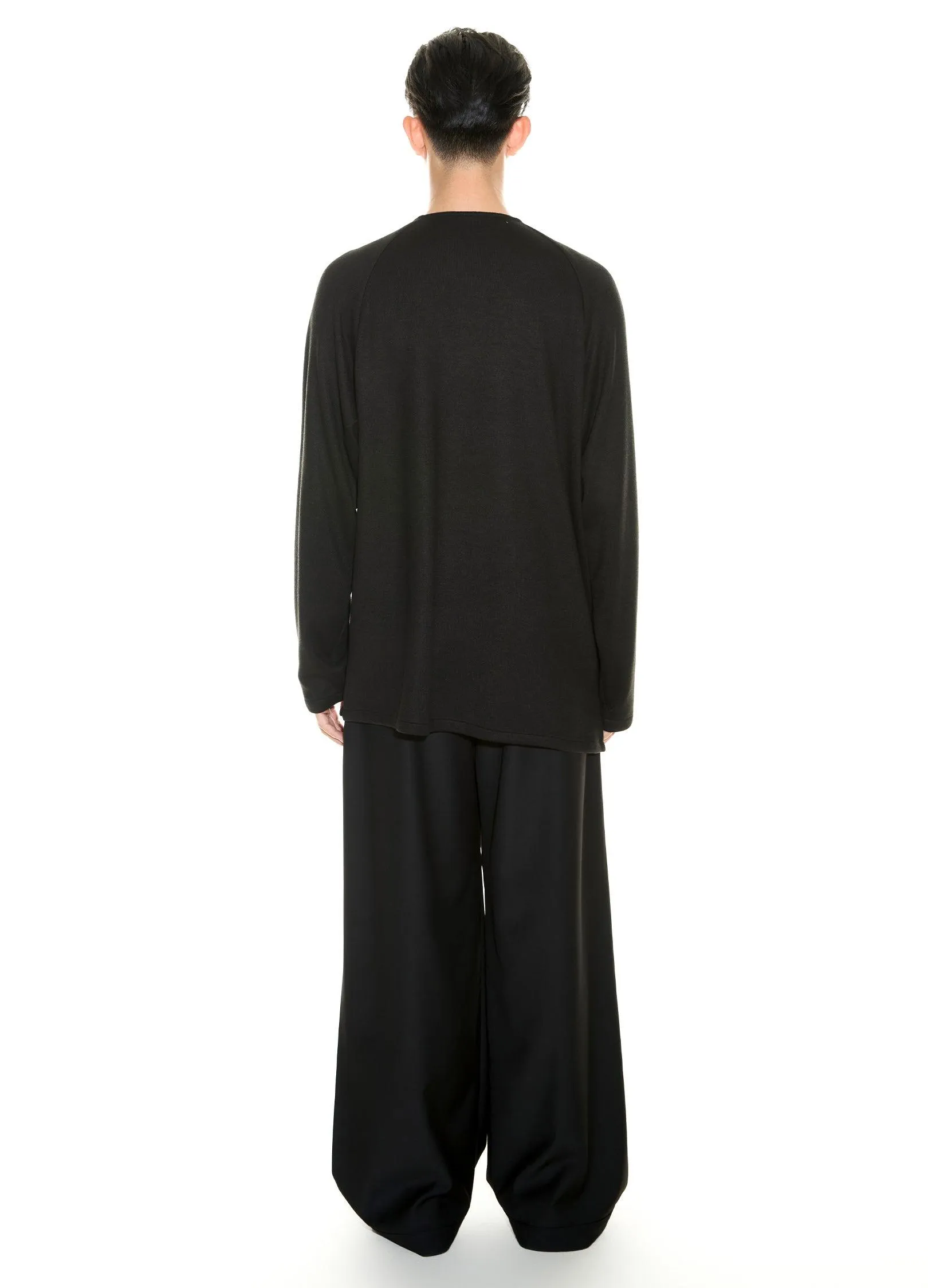 Adjustable High-Waisted Trousers With Wide Buckle