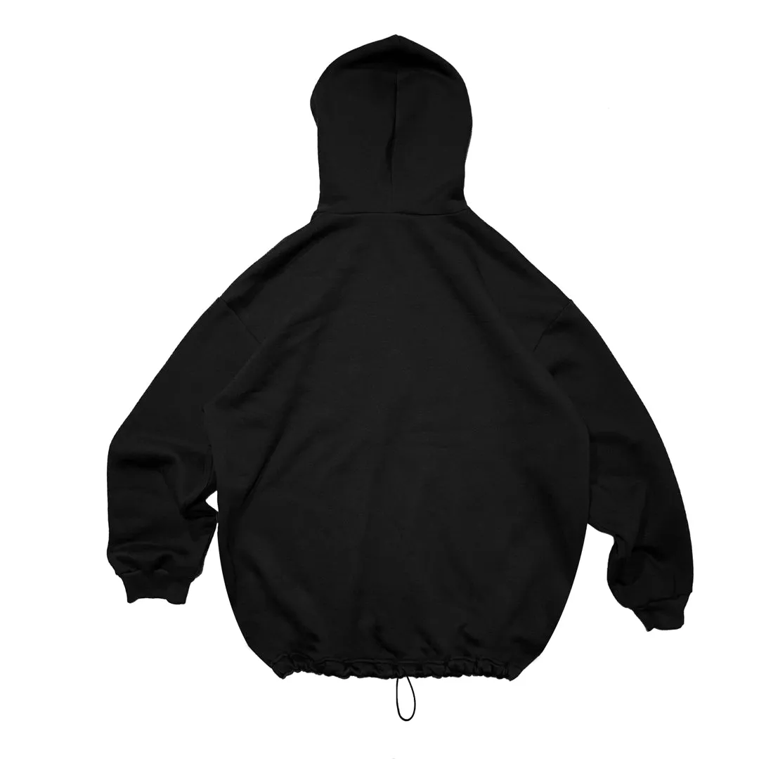 AFTERWEARE BASIC OVERSIZE BLACK HOODIE