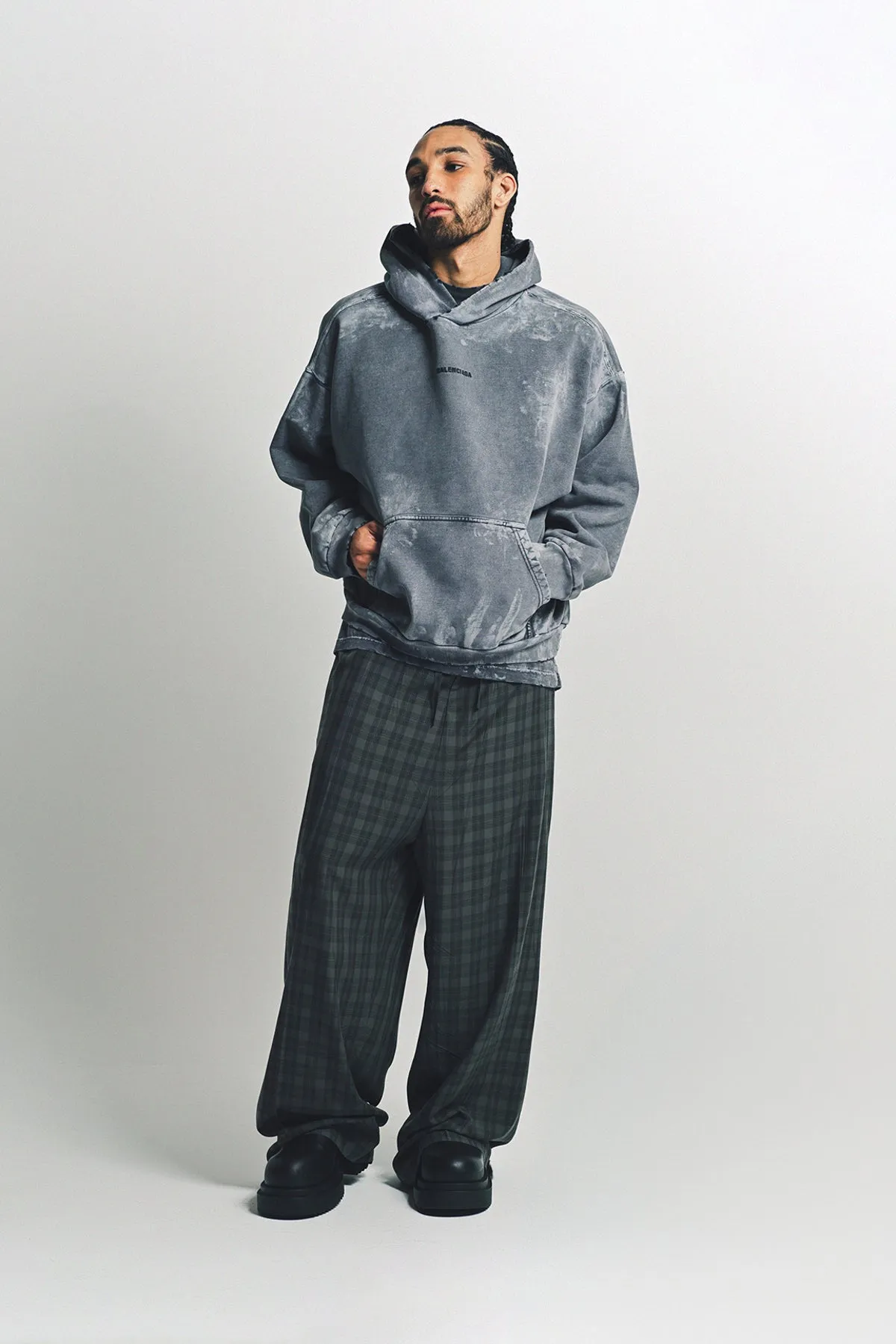 BALENCIAGA | CHECKED TAILORED PANTS