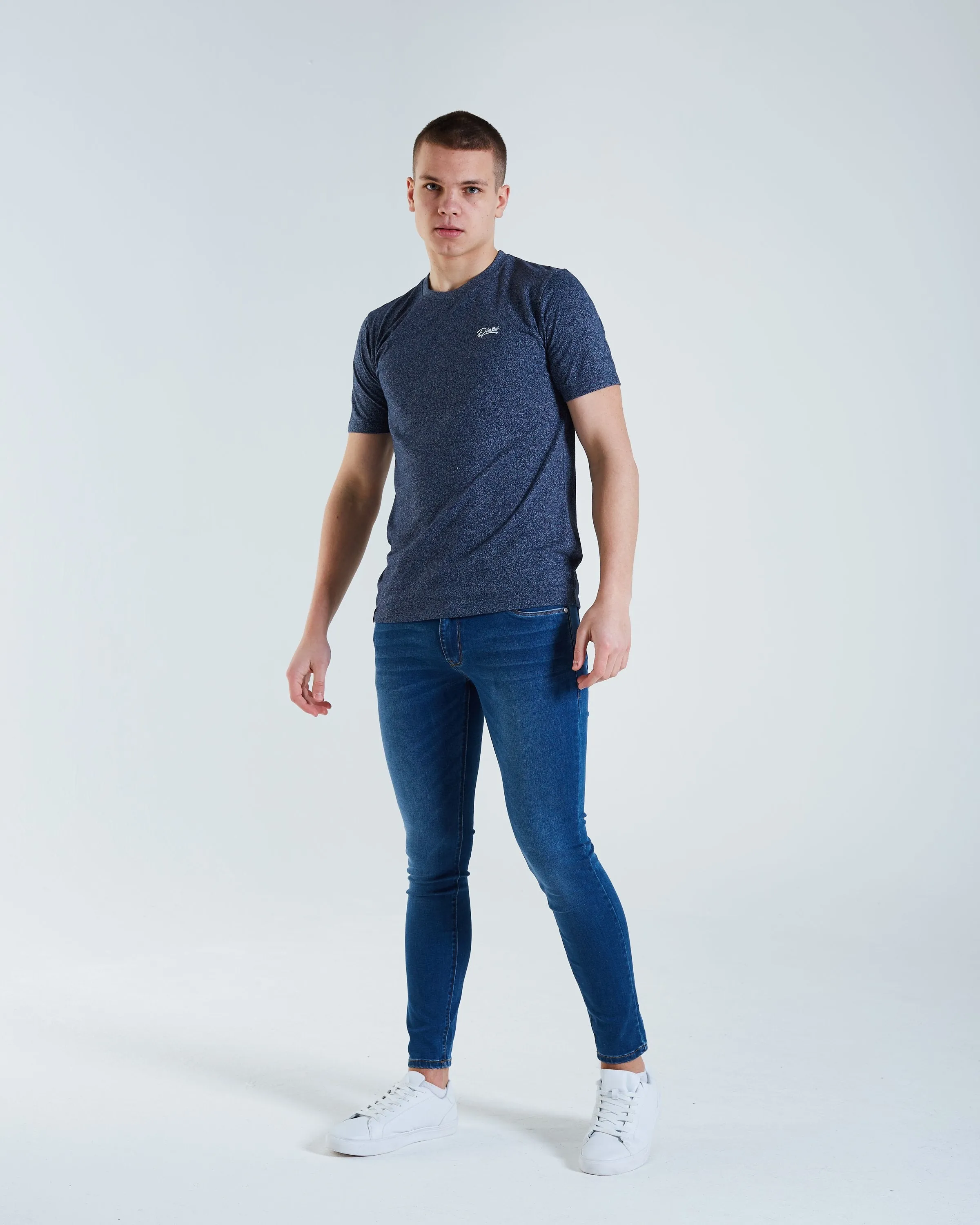 Basic Matt O Neck Tee Insignia Blue