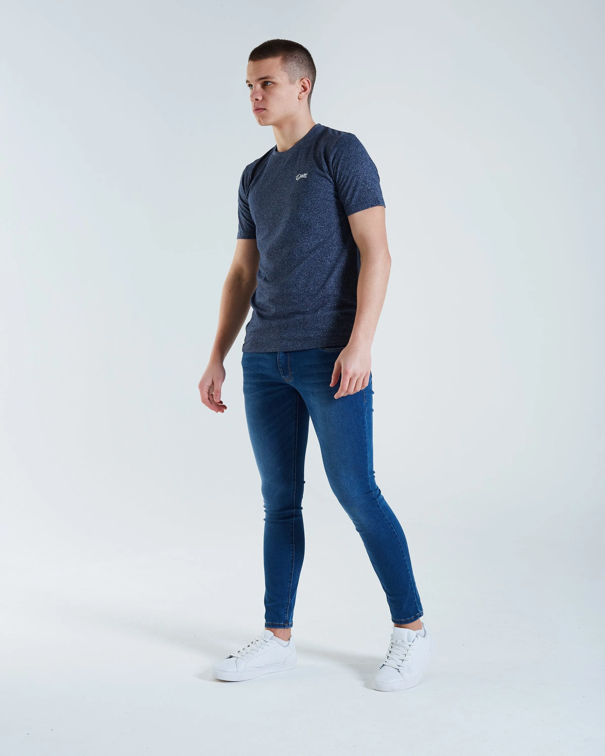 Basic Matt O Neck Tee Insignia Blue