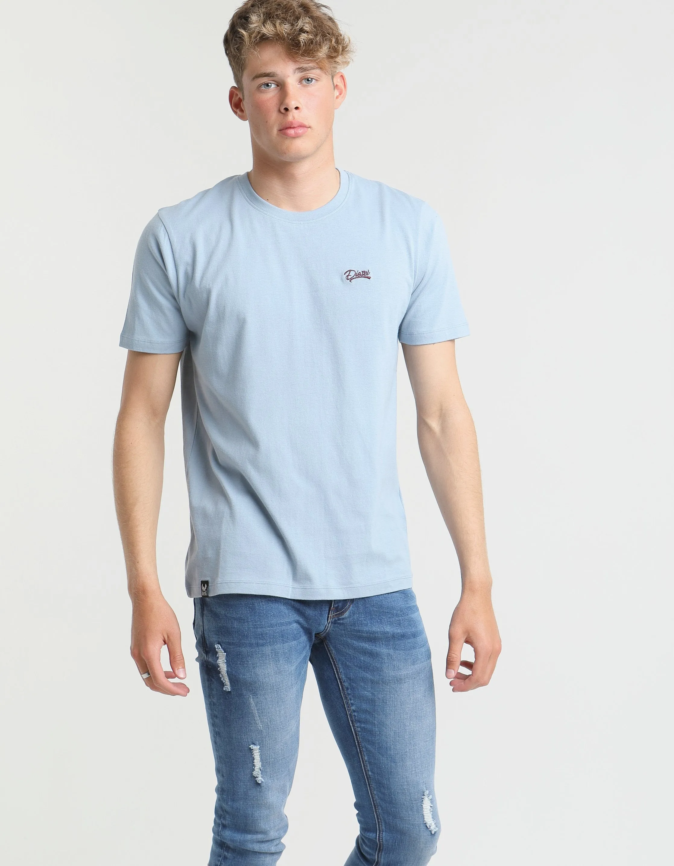 Basic Scott O Neck Tee Kashmir Blue