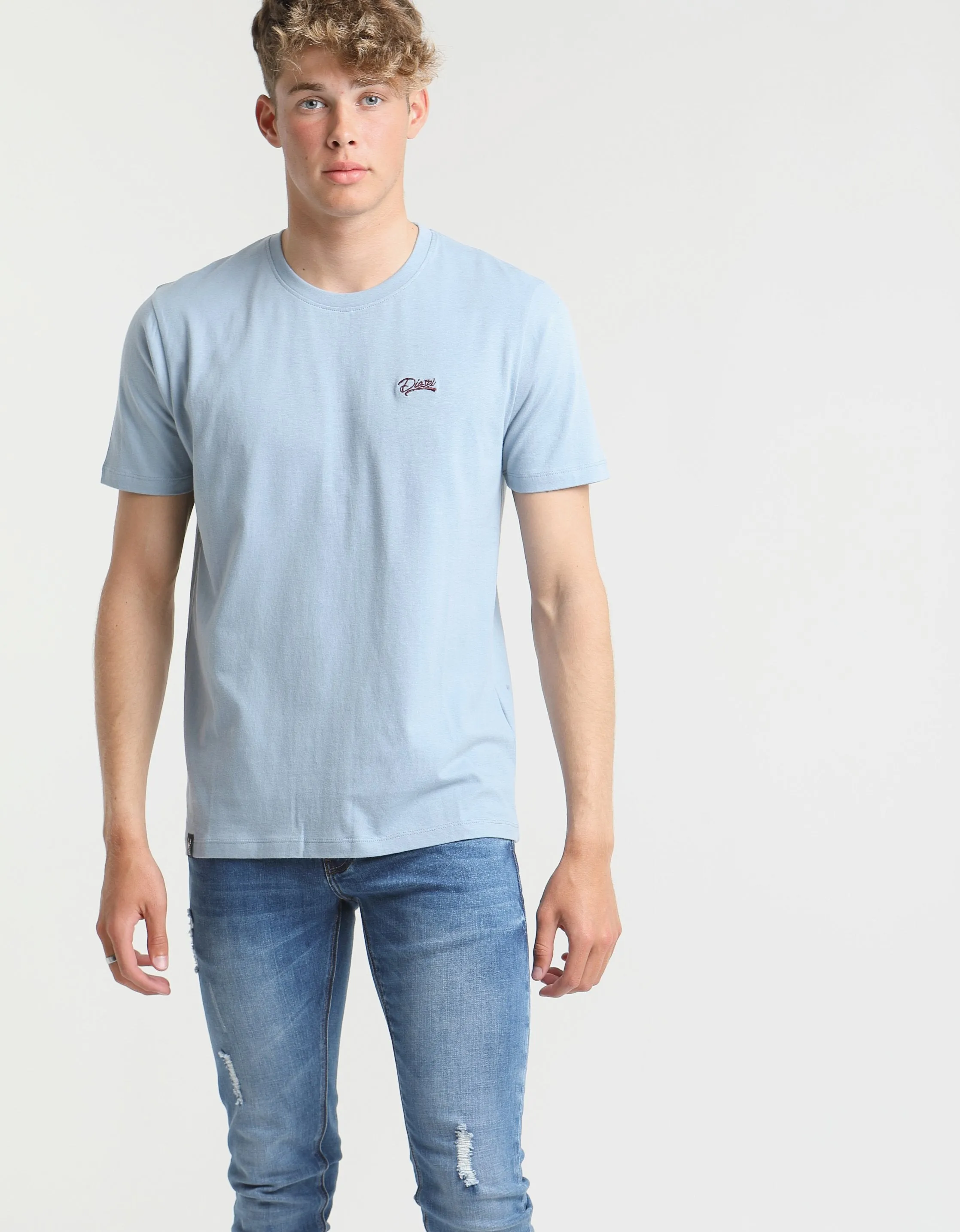 Basic Scott O Neck Tee Kashmir Blue