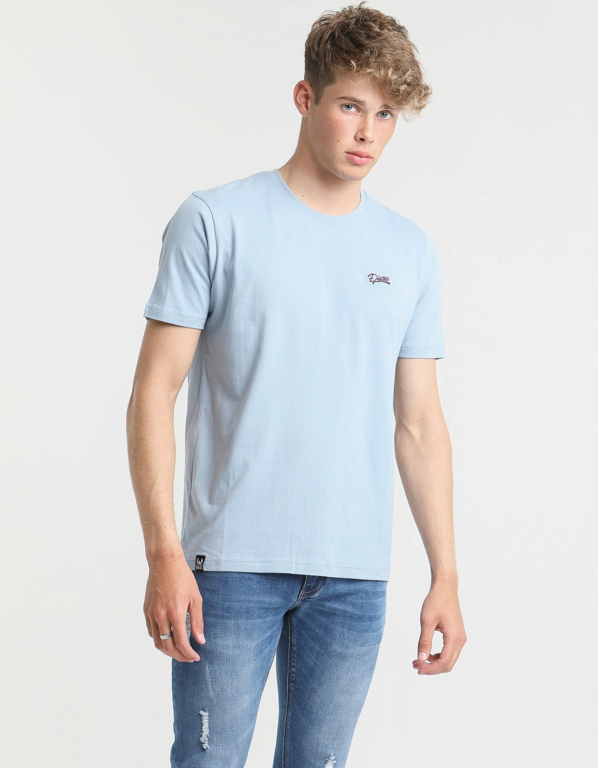 Basic Scott O Neck Tee Kashmir Blue