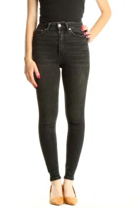 Black High Waisted Skinny Jeans