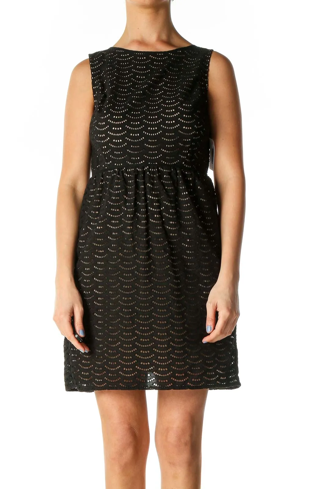 Black Lace A-Line Dress