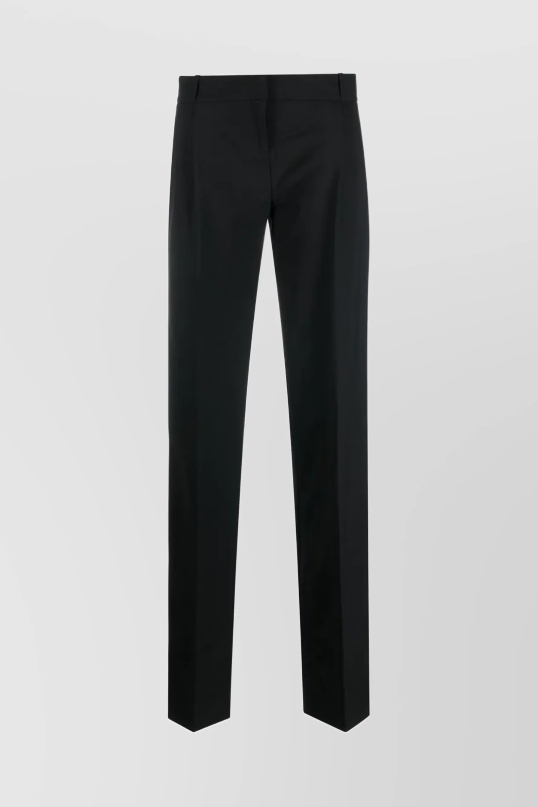 Black low rise loose tailored pants