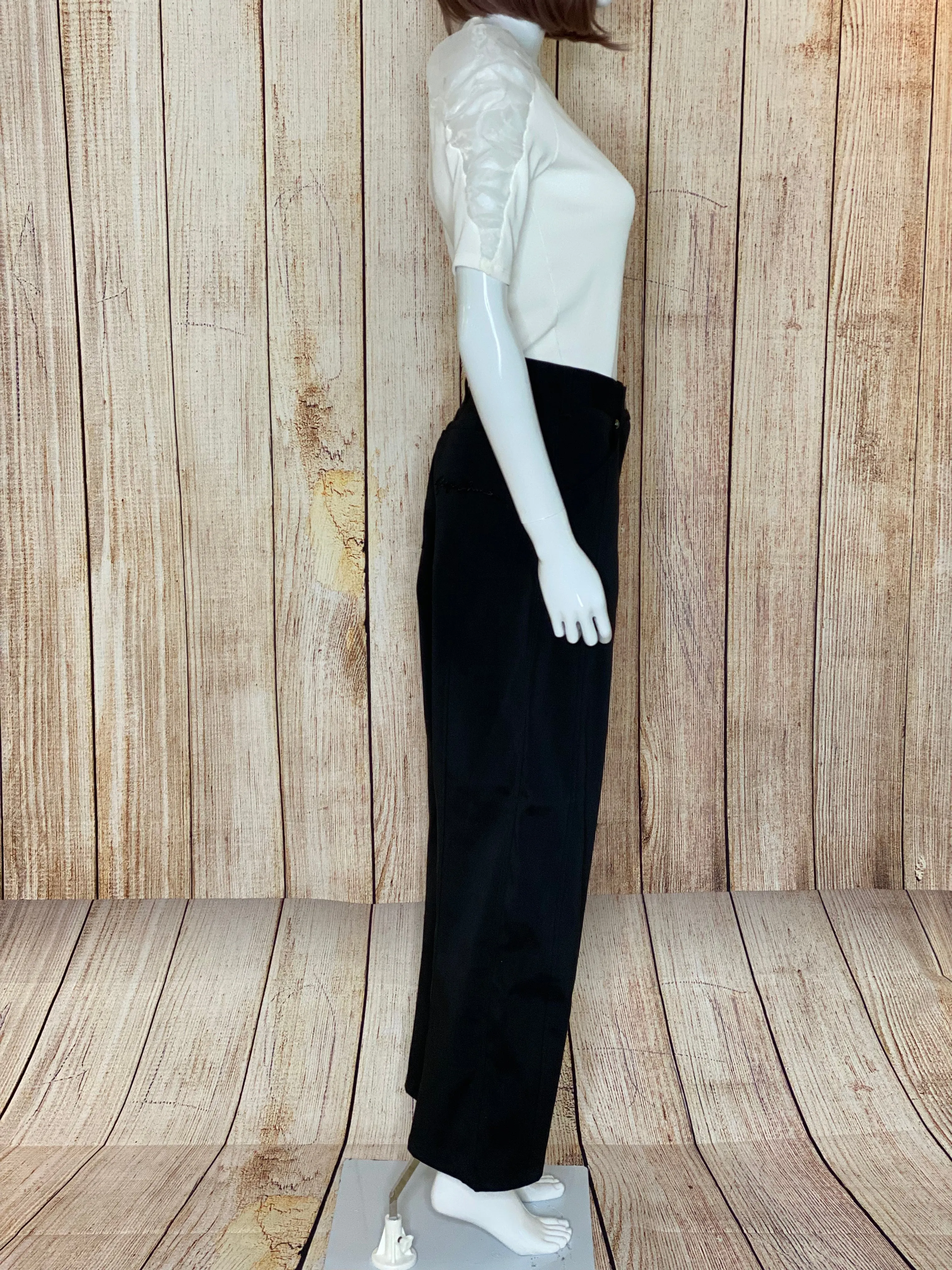 Black Wide Leg Trousers