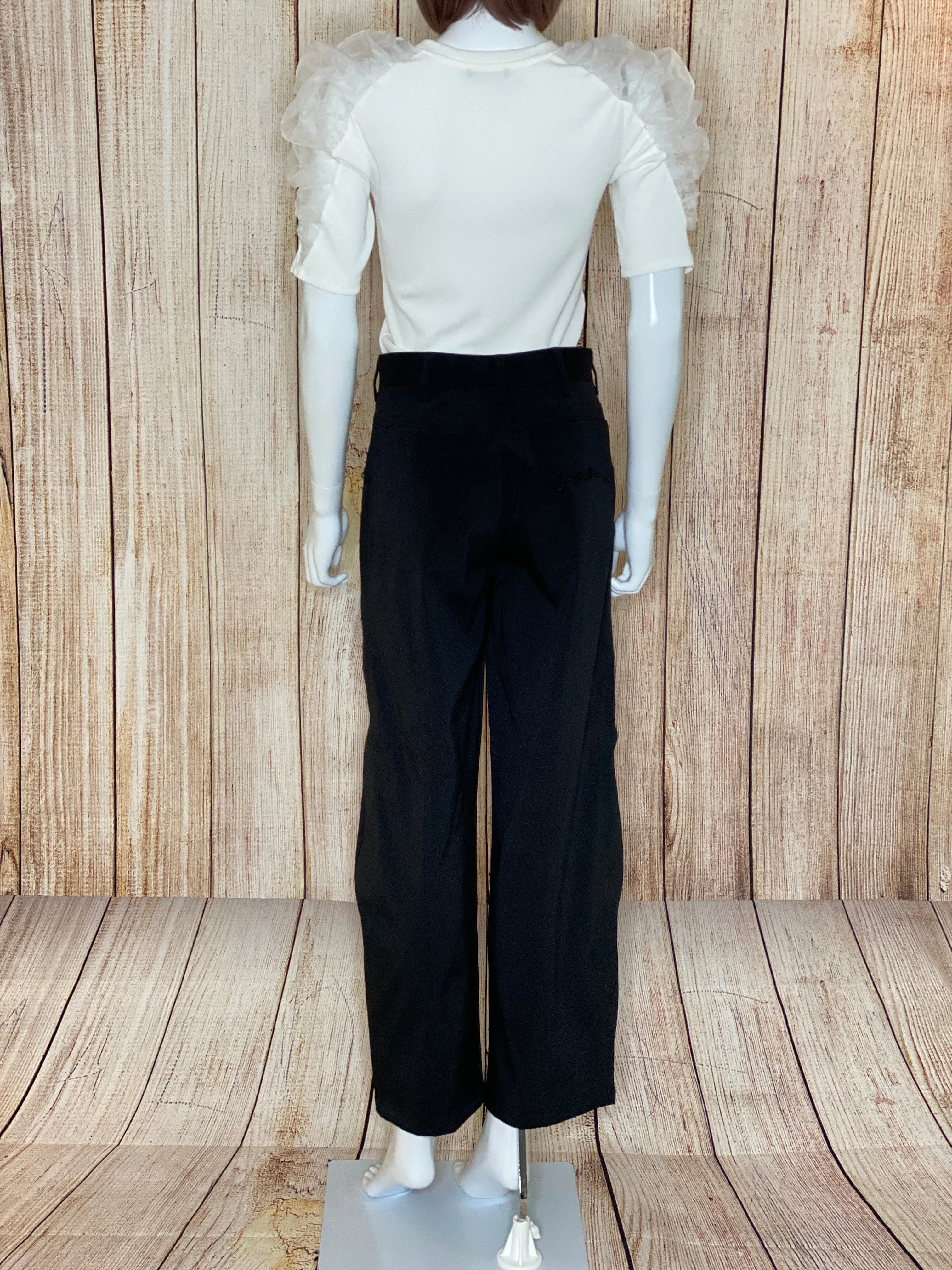 Black Wide Leg Trousers