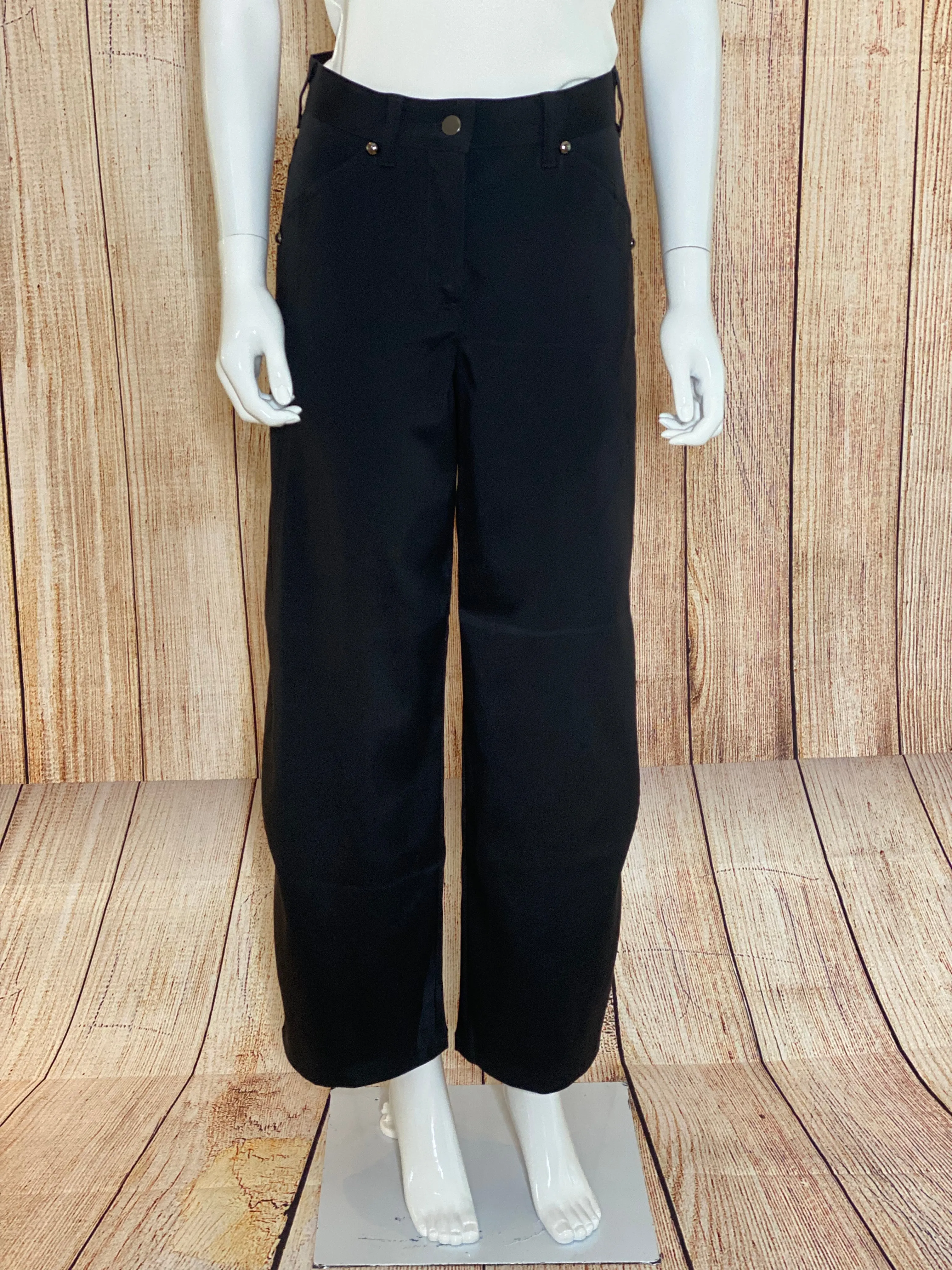 Black Wide Leg Trousers