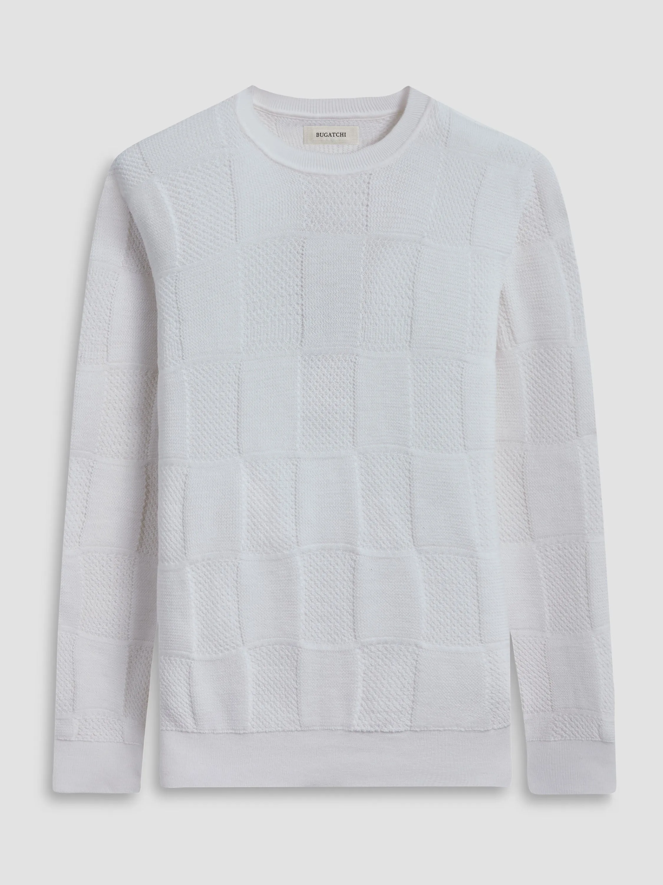 Bugatchi Sweater Crew Neck | Chalk