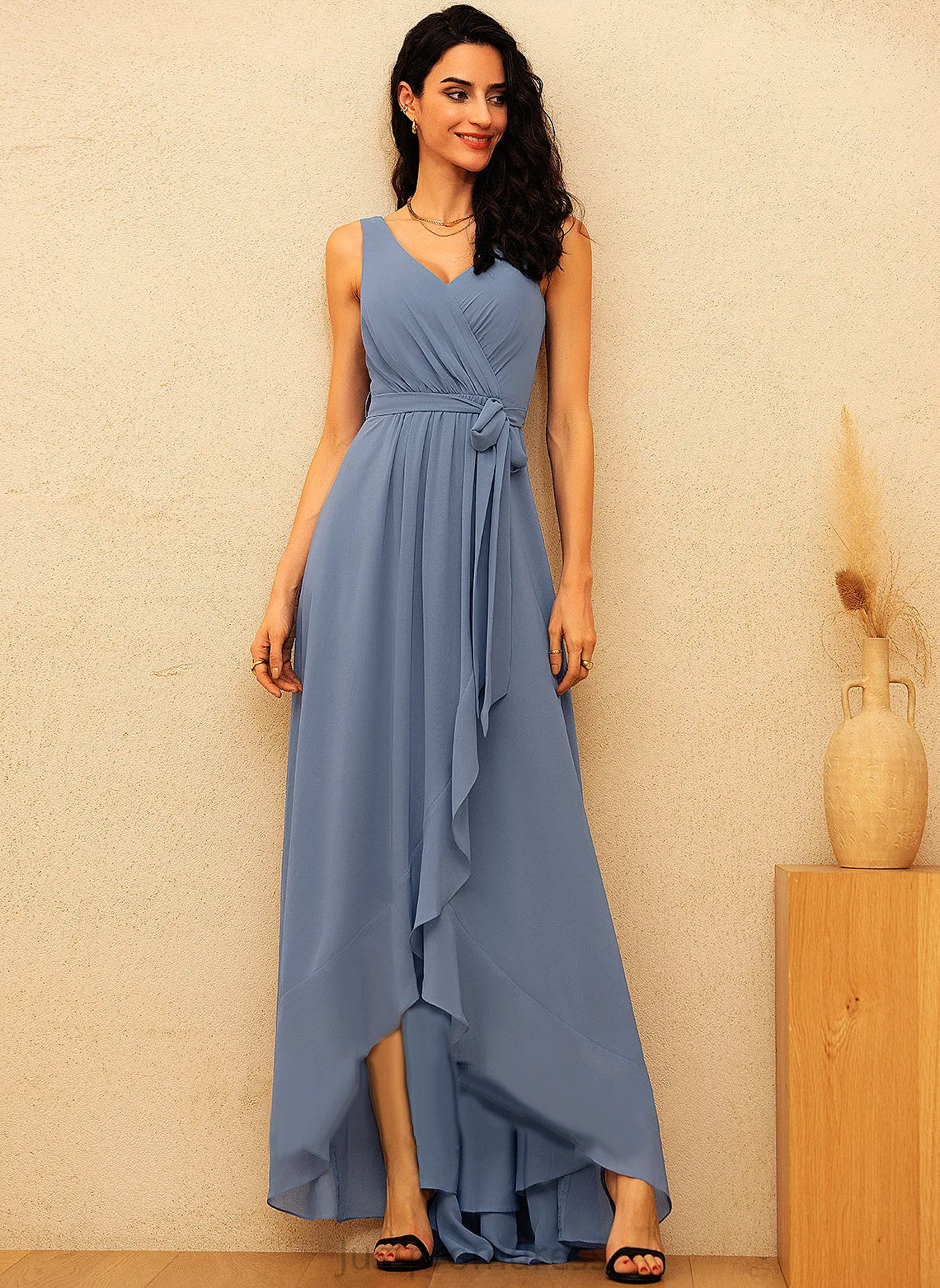 Chiffon Formal Dresses Arely A-line V-Neck Dresses