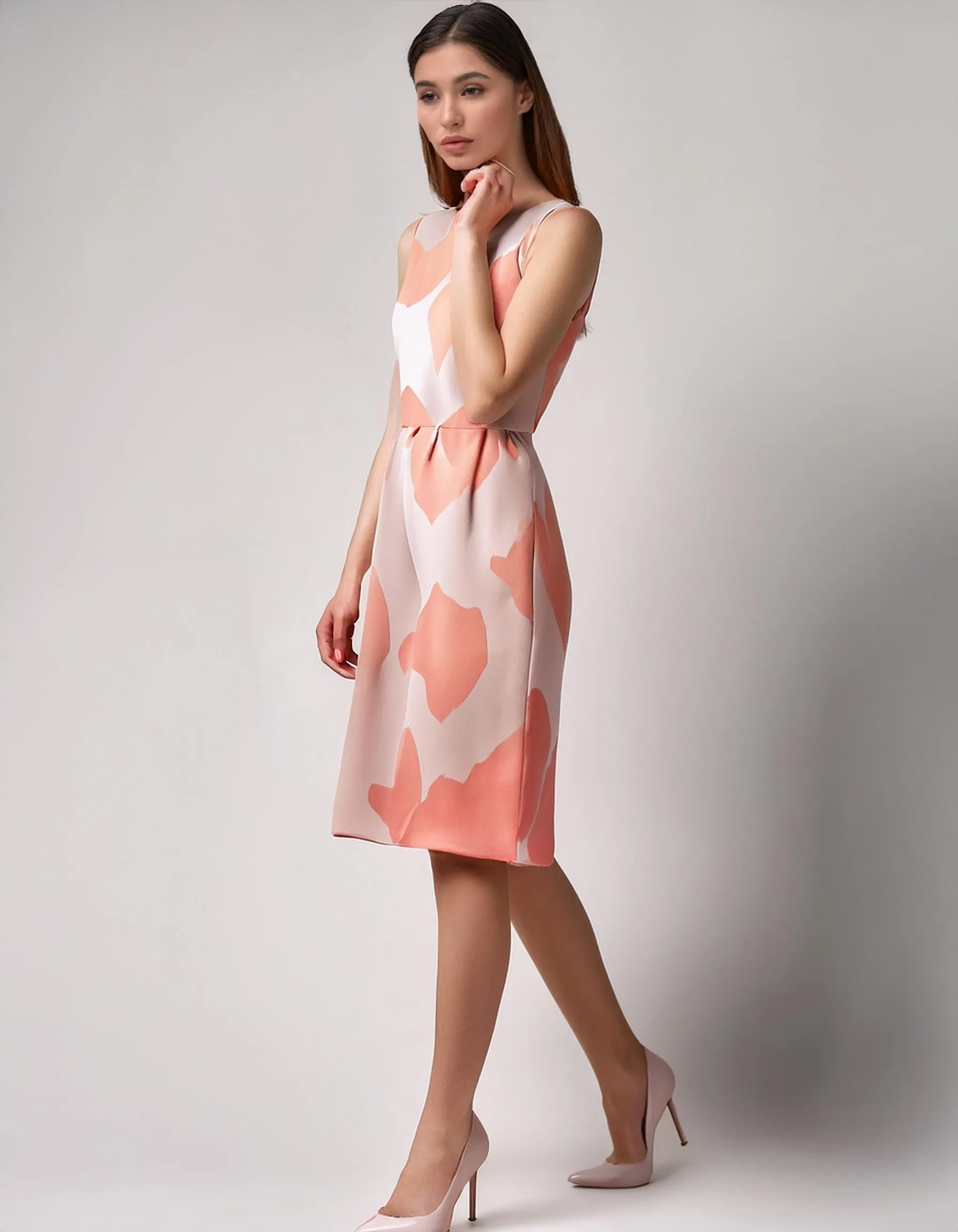 Coral Sunrise Shift Dresses