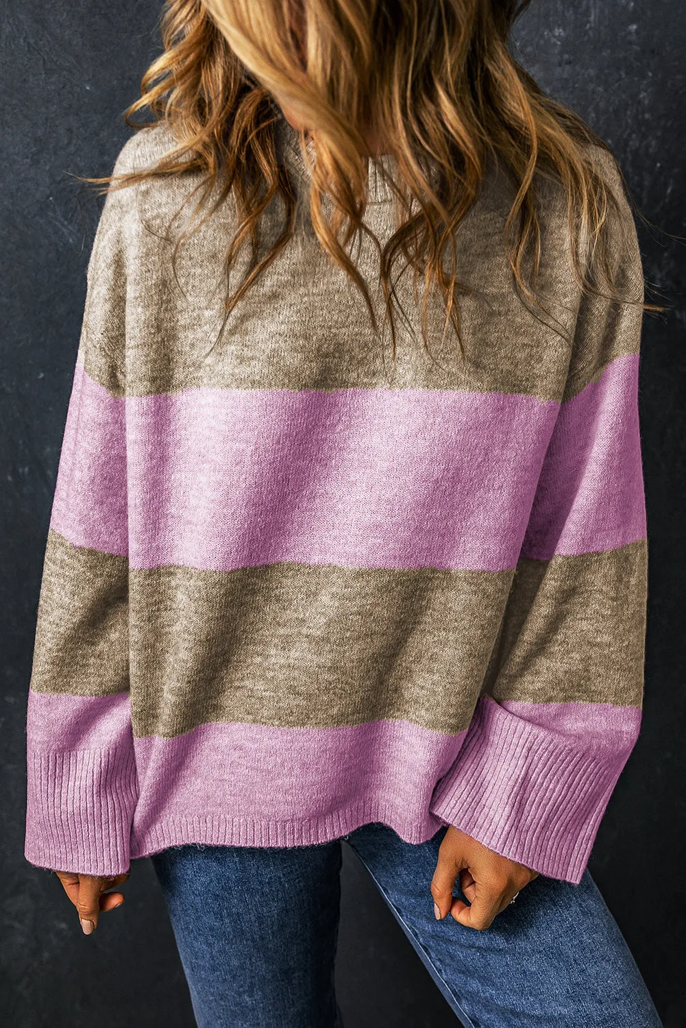 Crew Neck Wide Sleeve Sweater