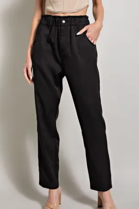 Curvy Tailored To Fit Pants In Black