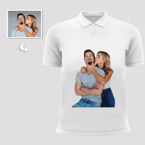 Custom Polo Shirts with Picture Collared Shirts for Men and Women