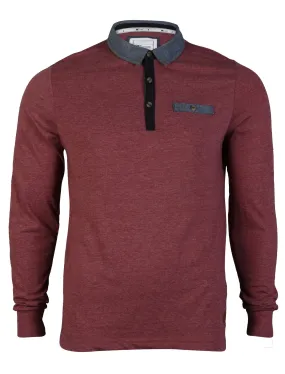 D-Code Corbin Polo Shirt In Bordeaux