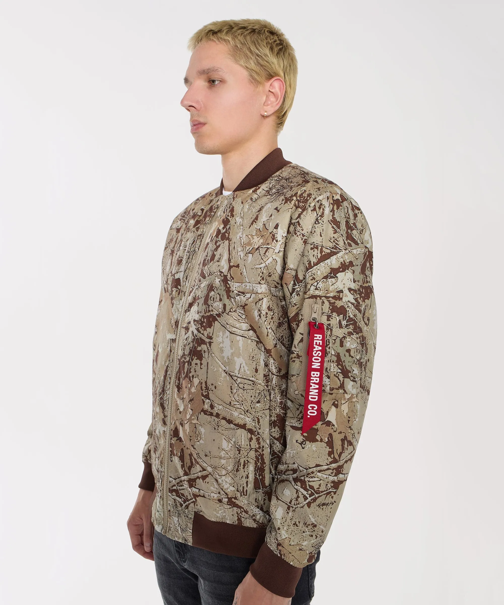 Destroyer Nylon Bomber Jacket - Brown