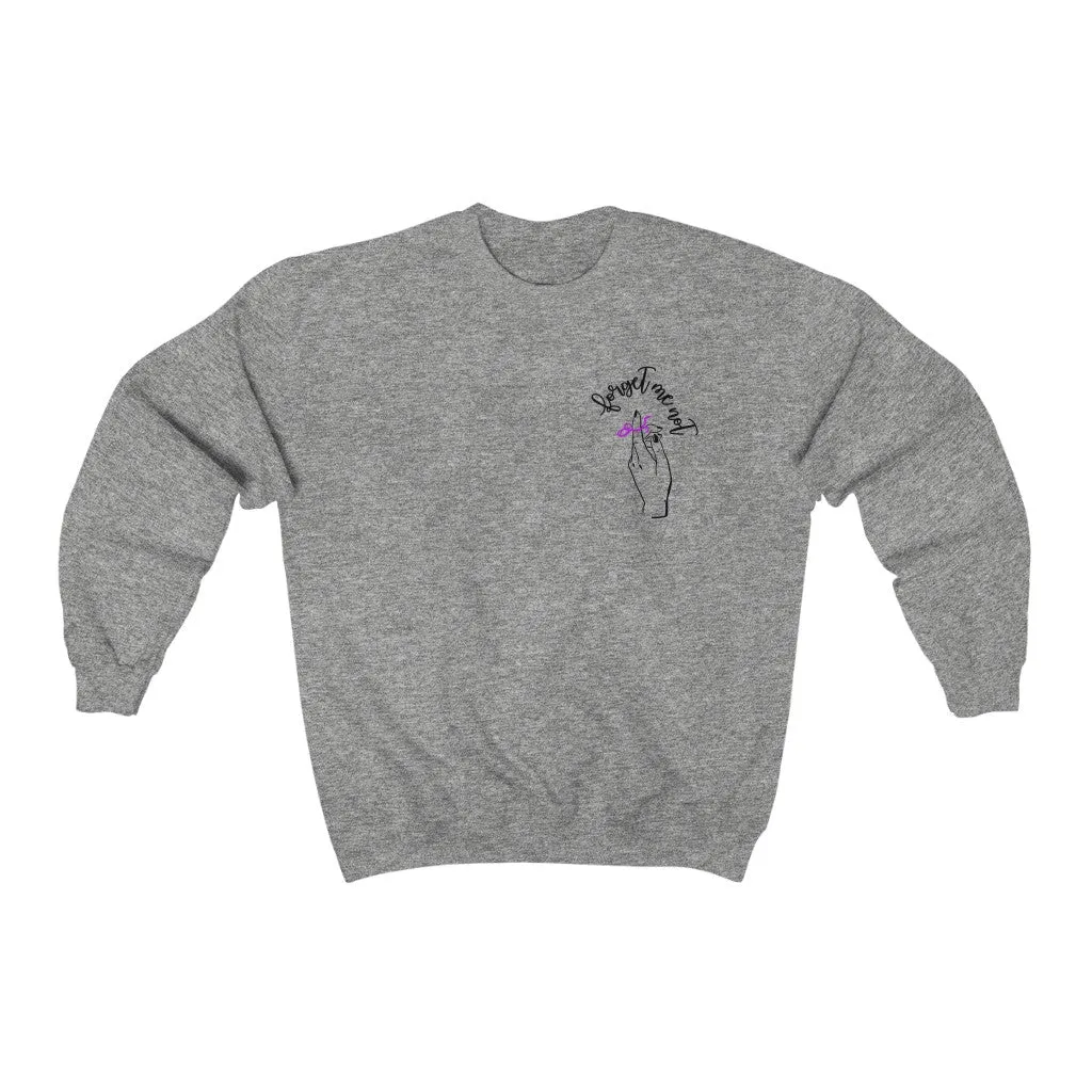 Female Crewneck Sweatshirt - Forget me (k)Not