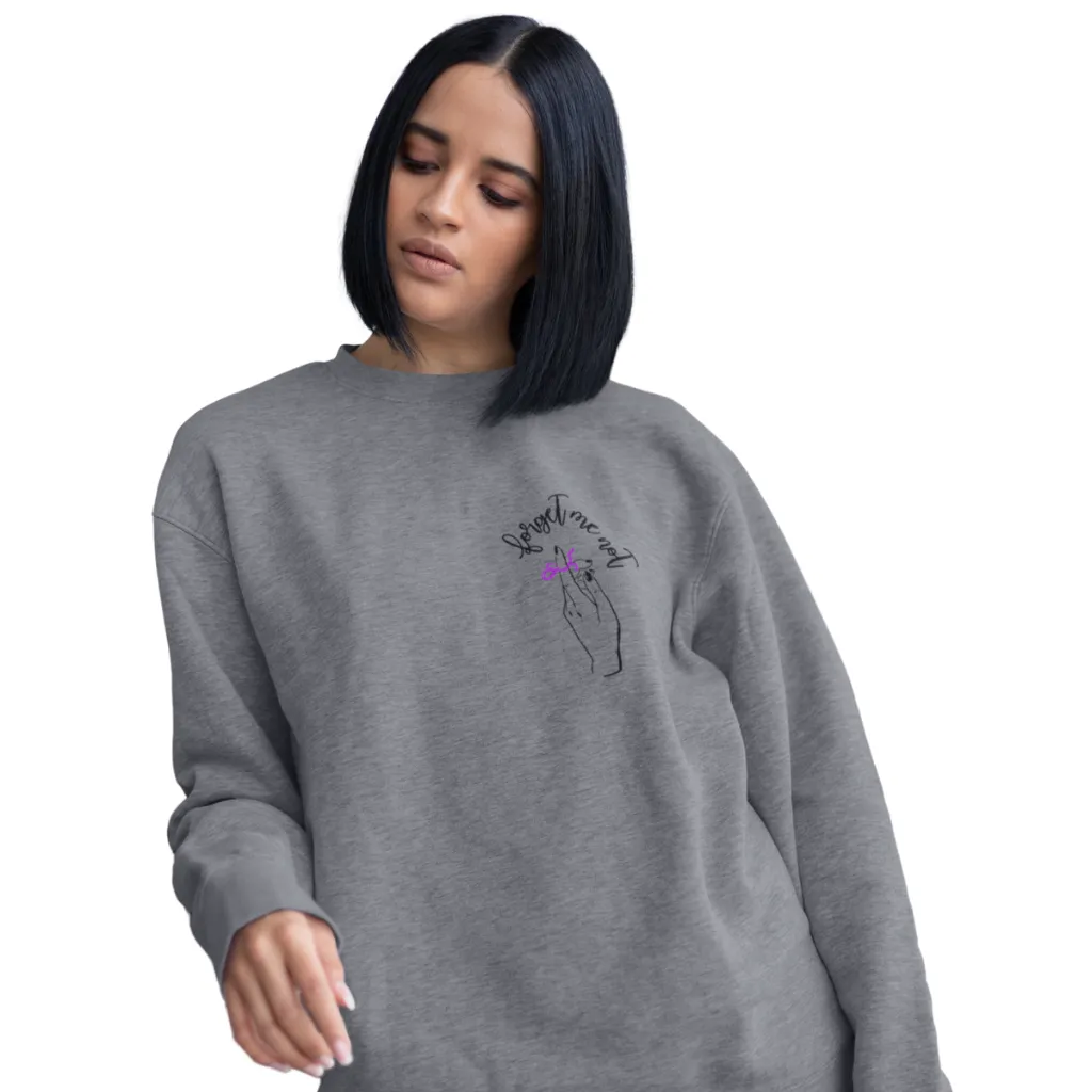 Female Crewneck Sweatshirt - Forget me (k)Not