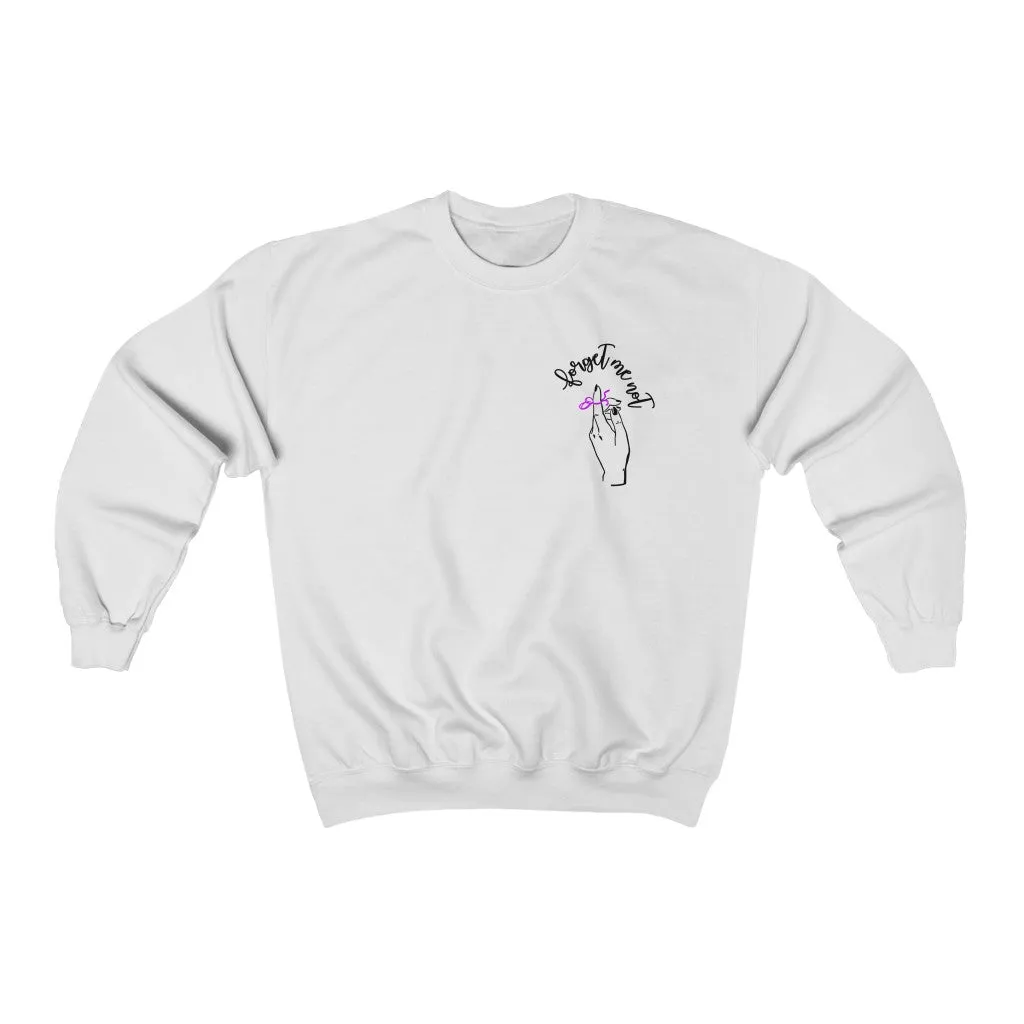 Female Crewneck Sweatshirt - Forget me (k)Not