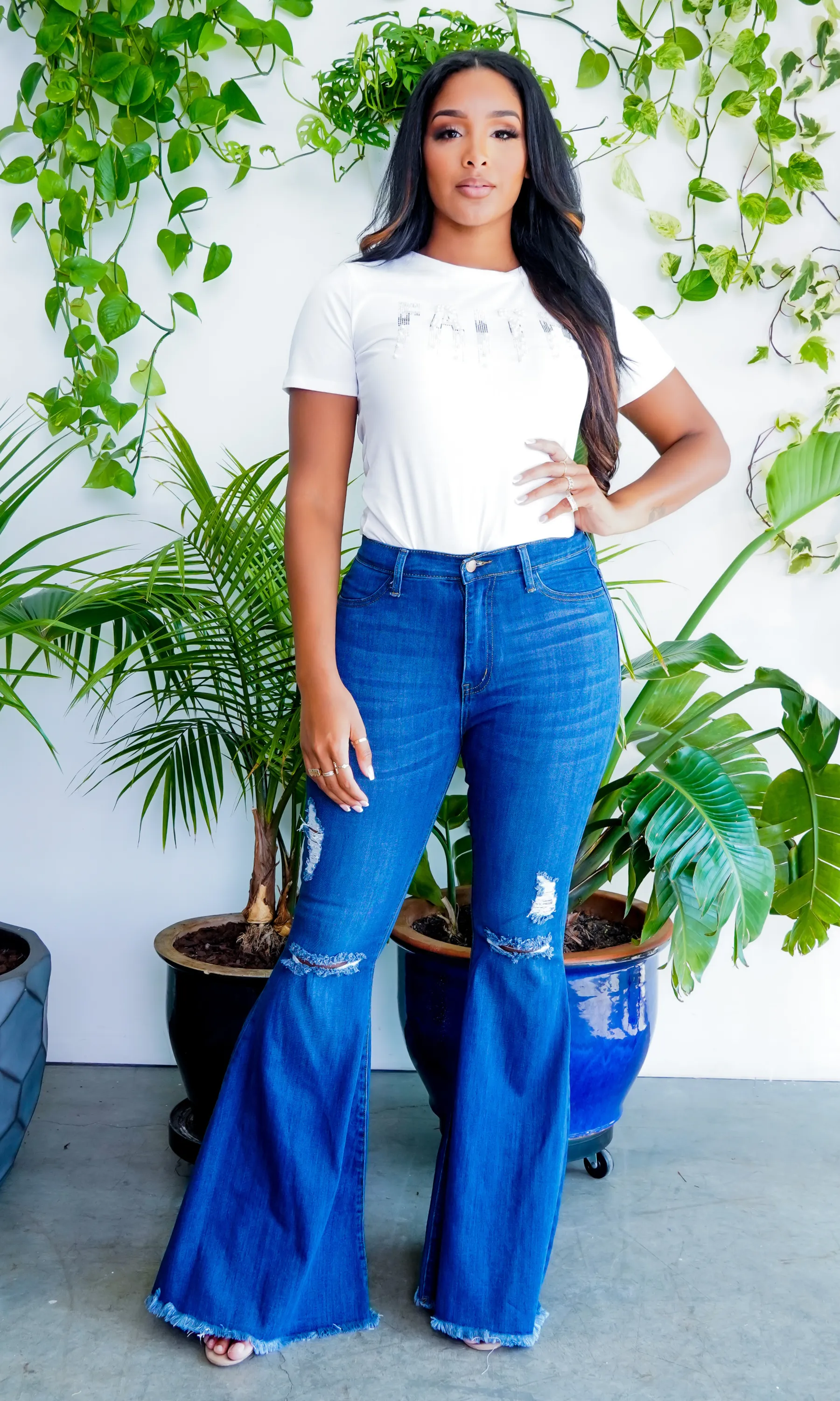 Flare Jeans | High Waisted Denim Jeans