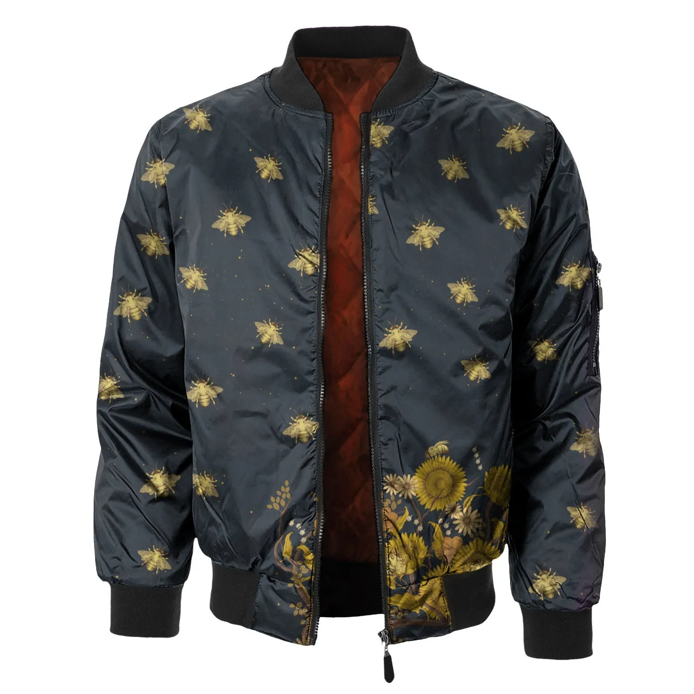 Golden Bee Bomber Jacket