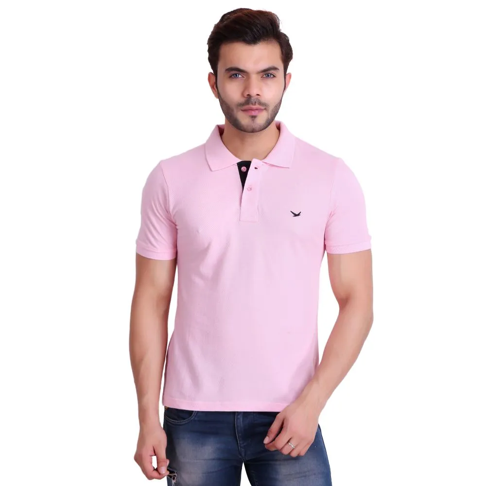 HiFlyers Men T-Shirts Polo Pink Pack Of 3