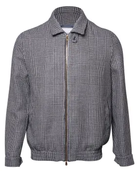 Houndstooth Bomber Jacket