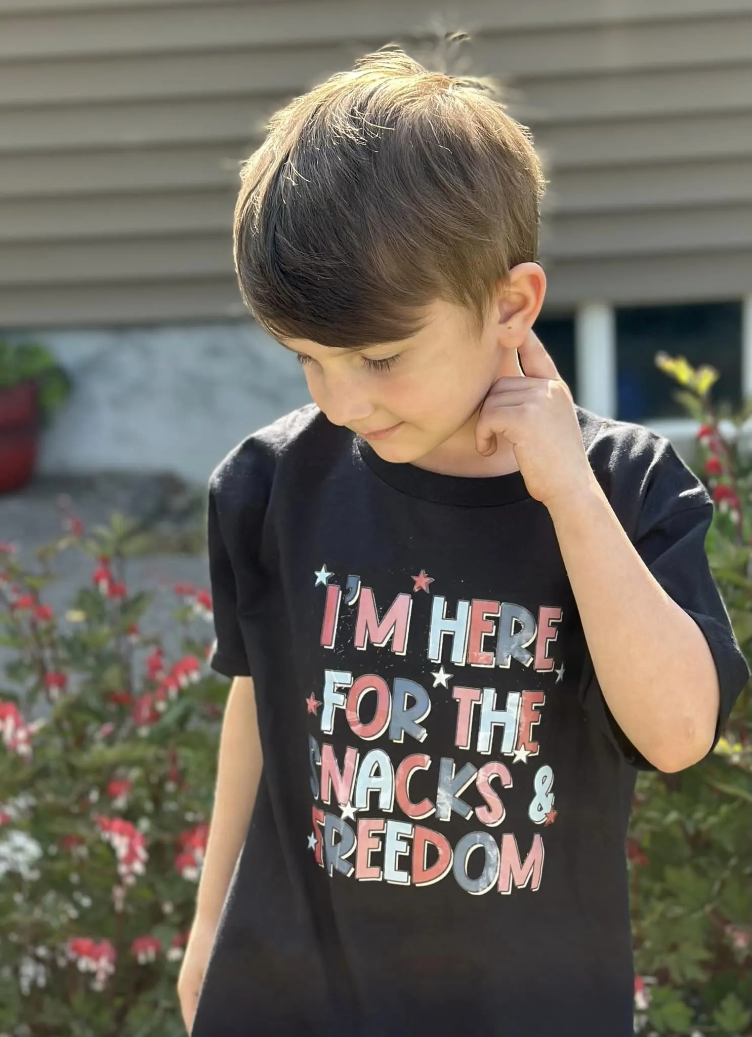 I'm Here For The Snacks and Freedom T-Shirt