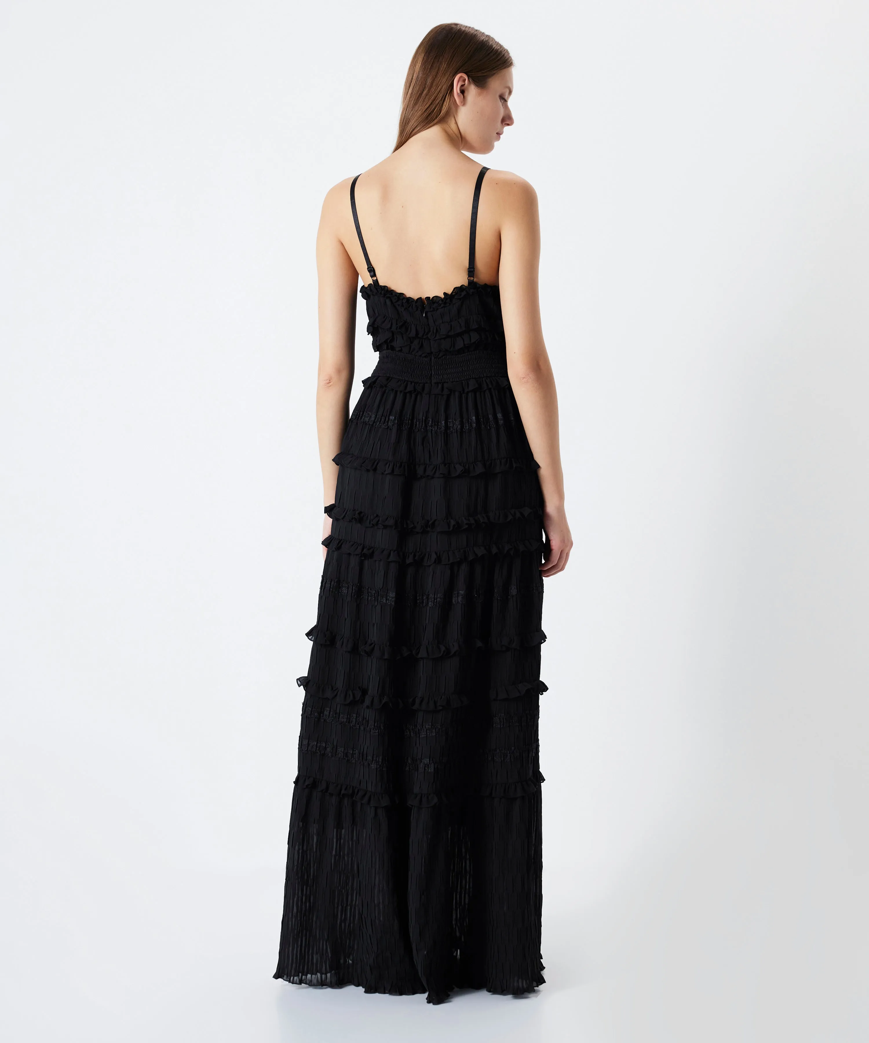 Ipekyol Ruffle Maxi Dress Black