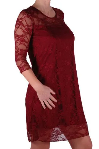 Jolene Floral Lace Plus Size Dress