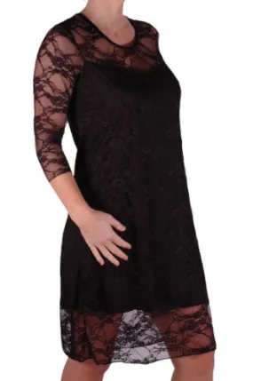 Jolene Floral Lace Plus Size Dress