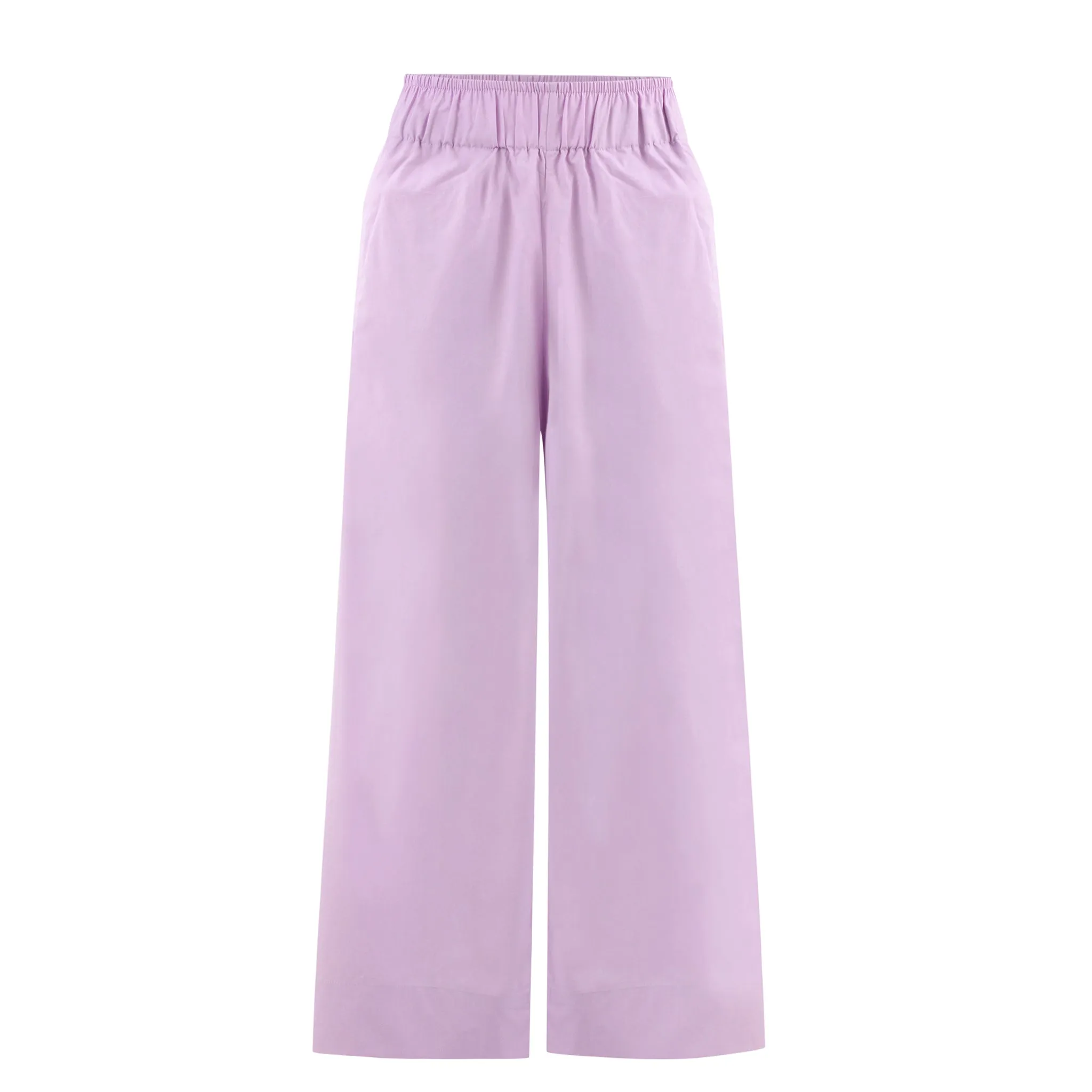 Lilac Cropped Wide Leg Pants