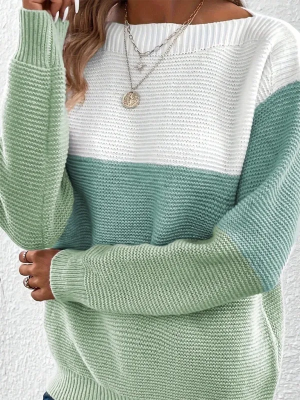 Loose crew neck sweater