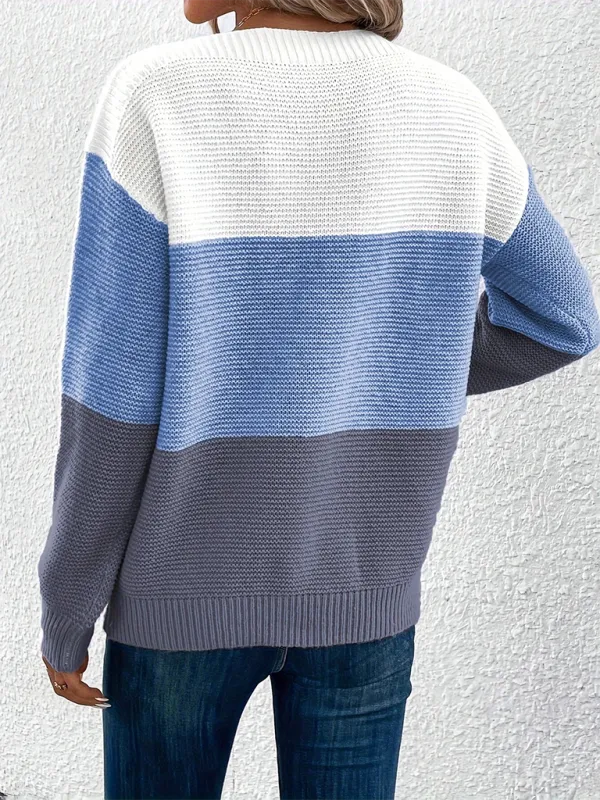 Loose crew neck sweater