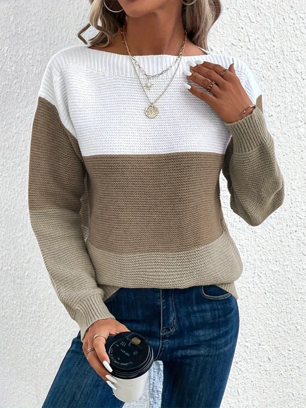 Loose crew neck sweater