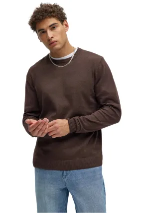 Mens Brown Crewneck Sweater