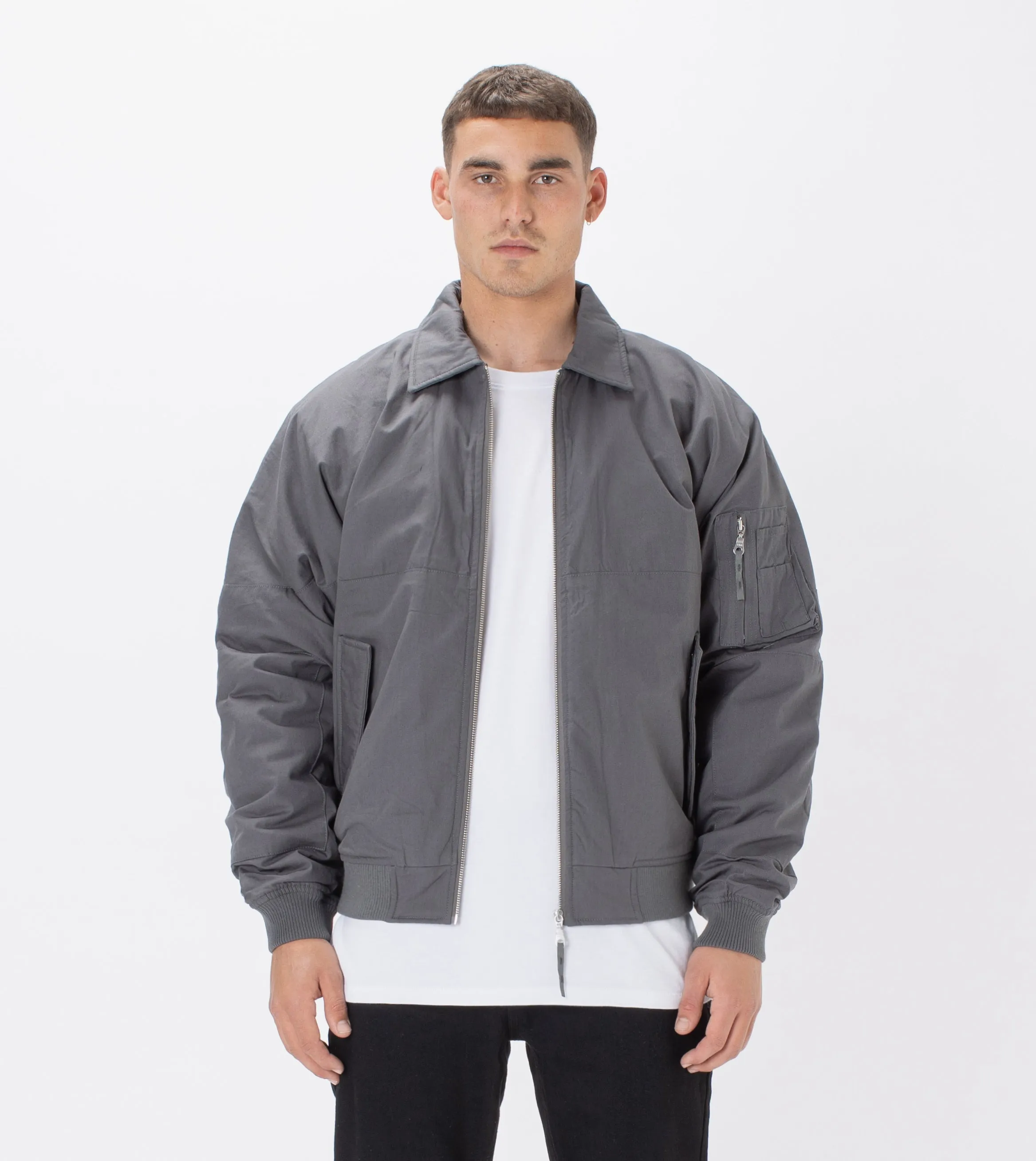 Militat Bomber Jacket Grey