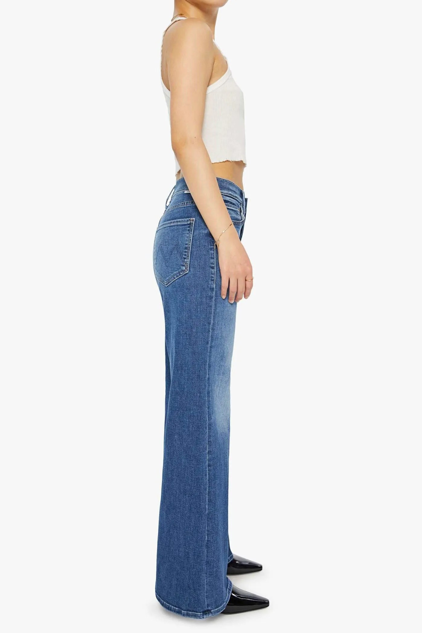 Mother Lil Tomcat Roller Sneak Jeans