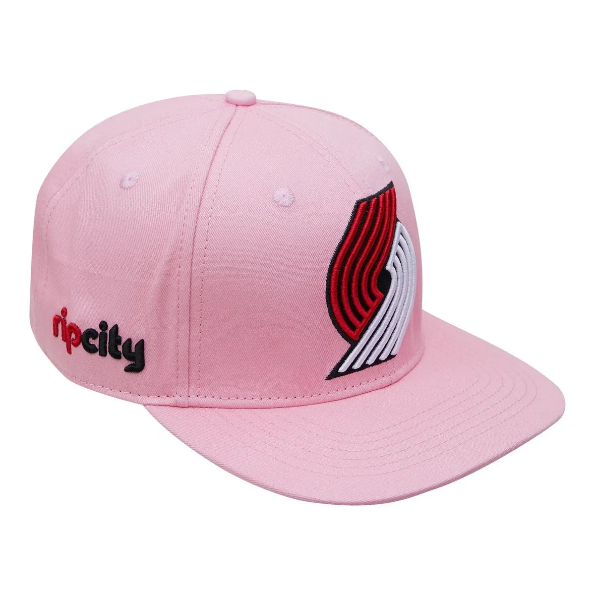 NBA PORTLAND TRAIL BLAZERS CLASSIC LOGO UNISEX SNAPBACK HAT (PINK)