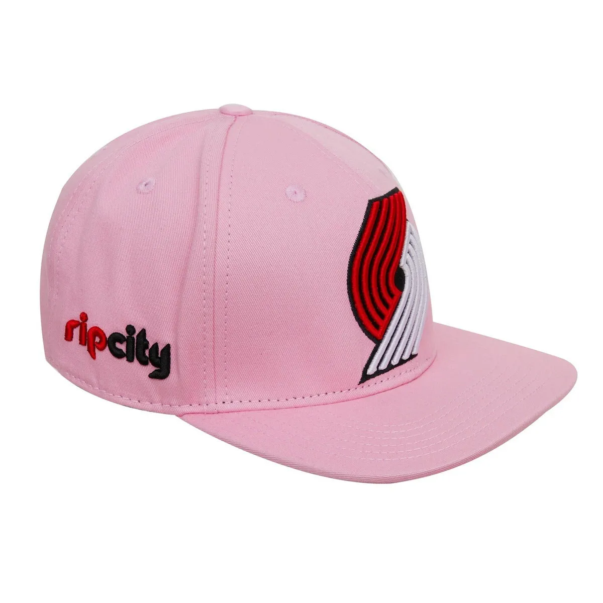 NBA PORTLAND TRAIL BLAZERS CLASSIC LOGO UNISEX SNAPBACK HAT (PINK)