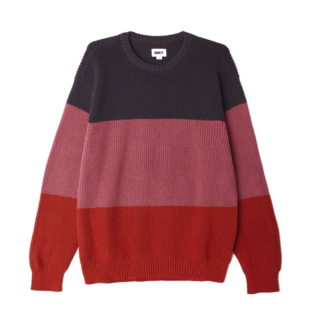 OBEY JONI SWEATER // NAVY MULTI