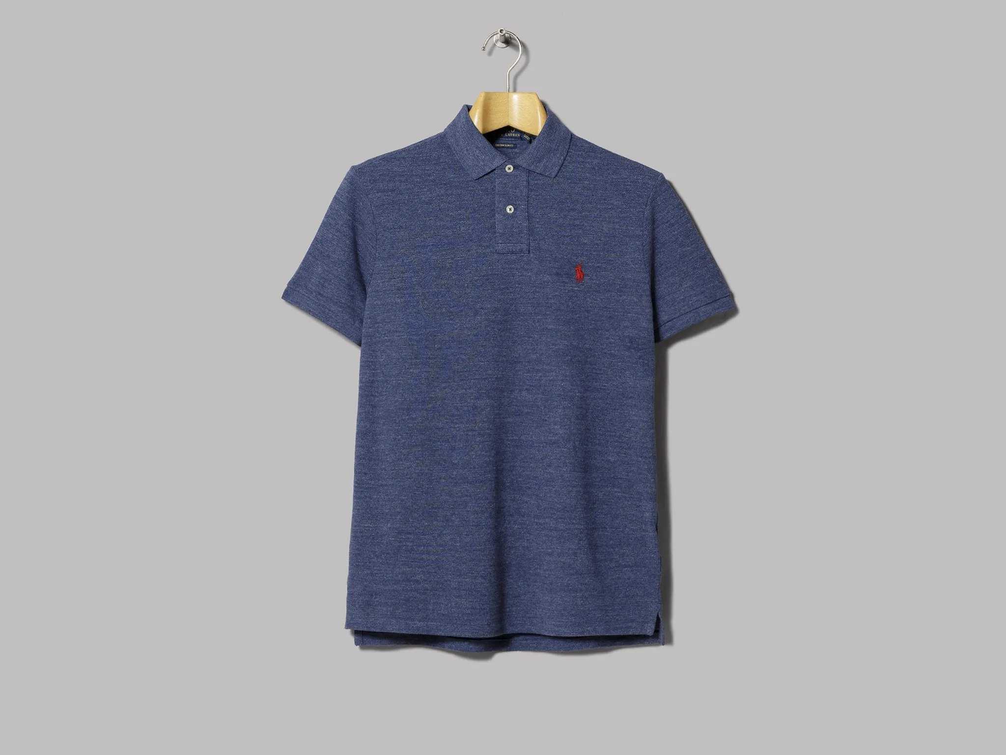 Polo Ralph Lauren Custom Fit Polo (Classic Royal Heather)