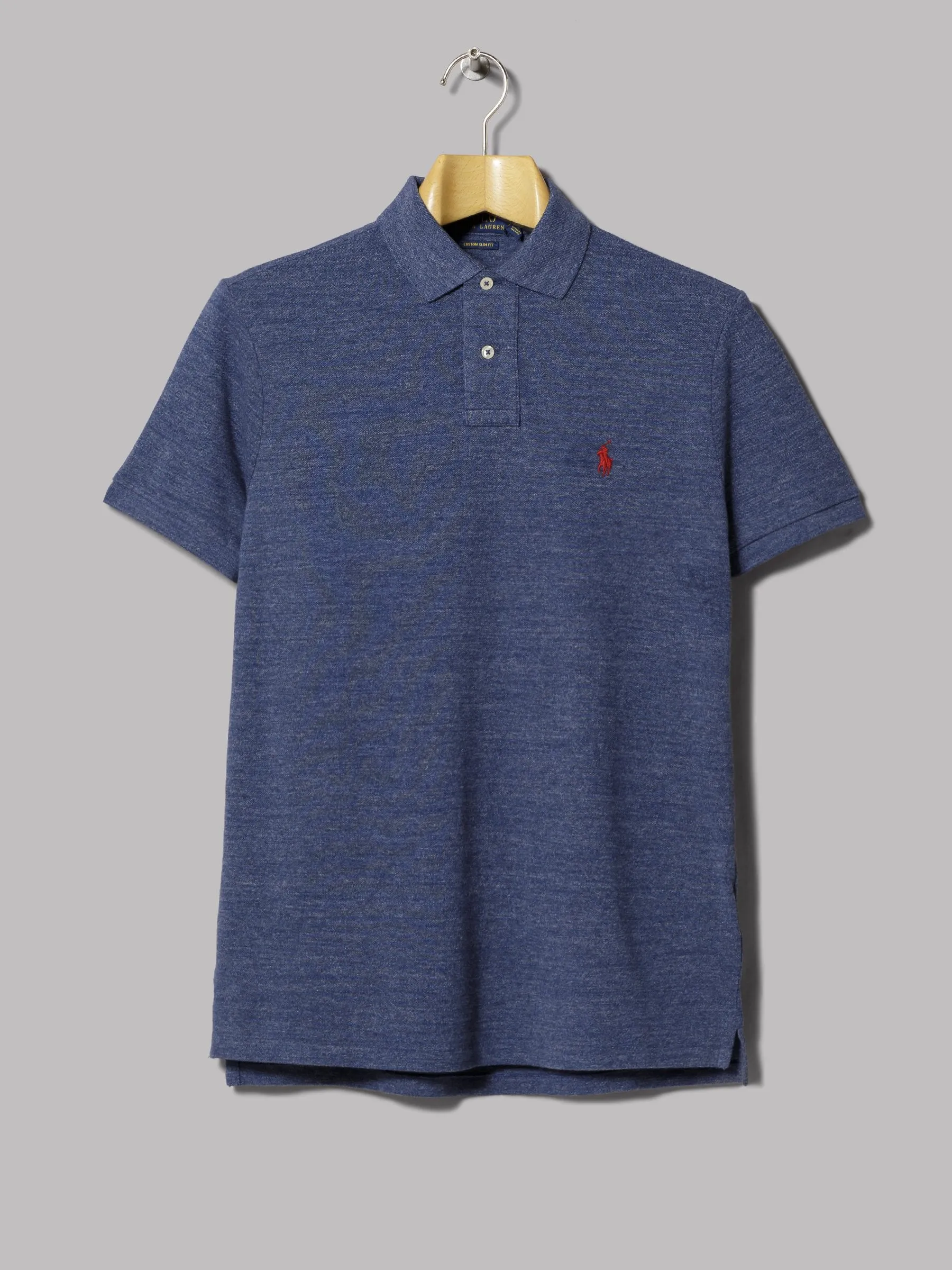 Polo Ralph Lauren Custom Fit Polo (Classic Royal Heather)