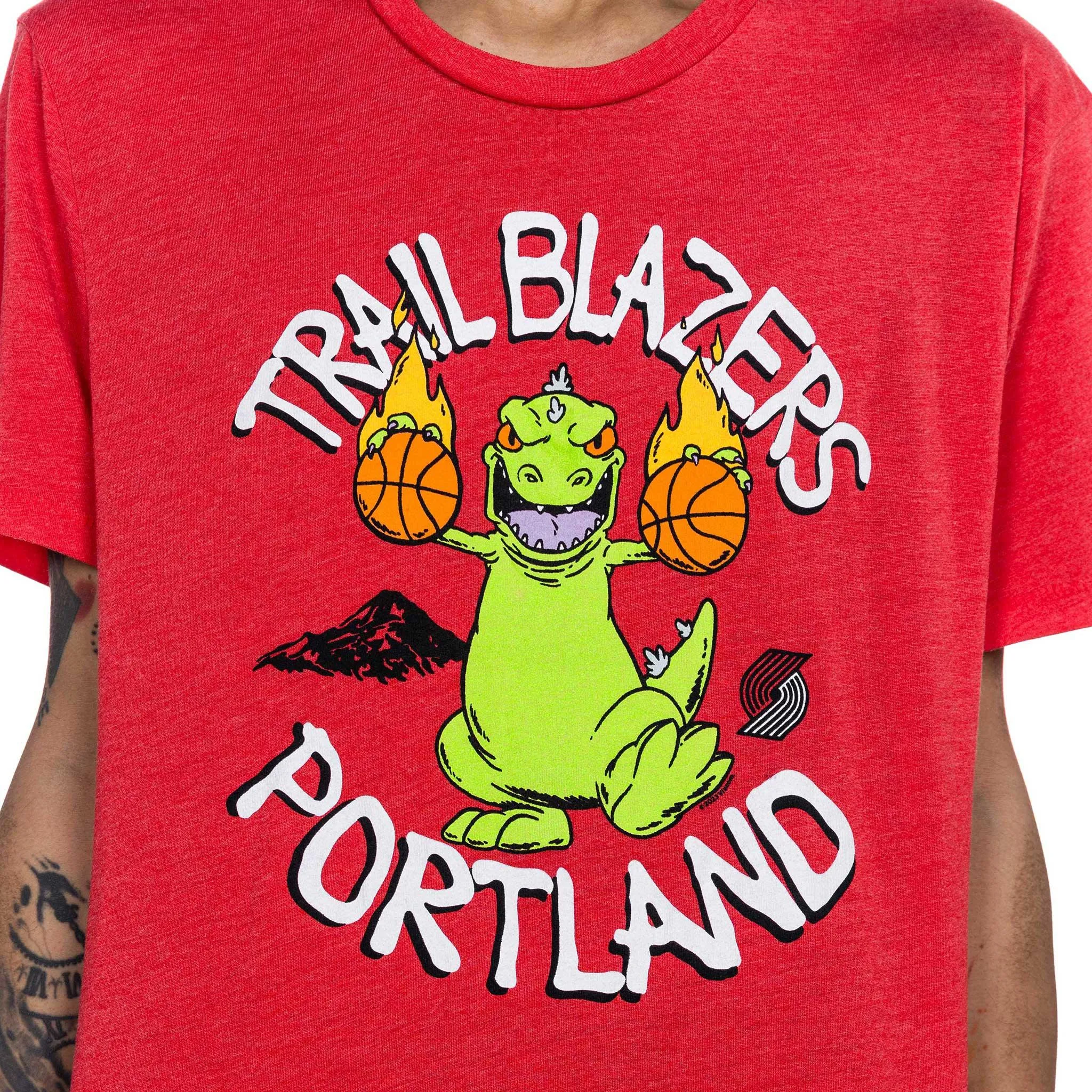 Portland Trail Blazers Homage Rugrats Red T-Shirt