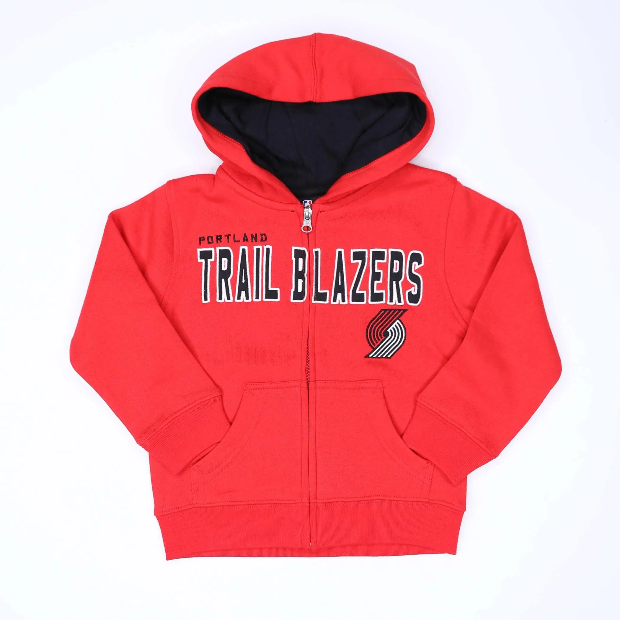 Portland Trail Blazers Kids Stated Full Zip Red Hoodie