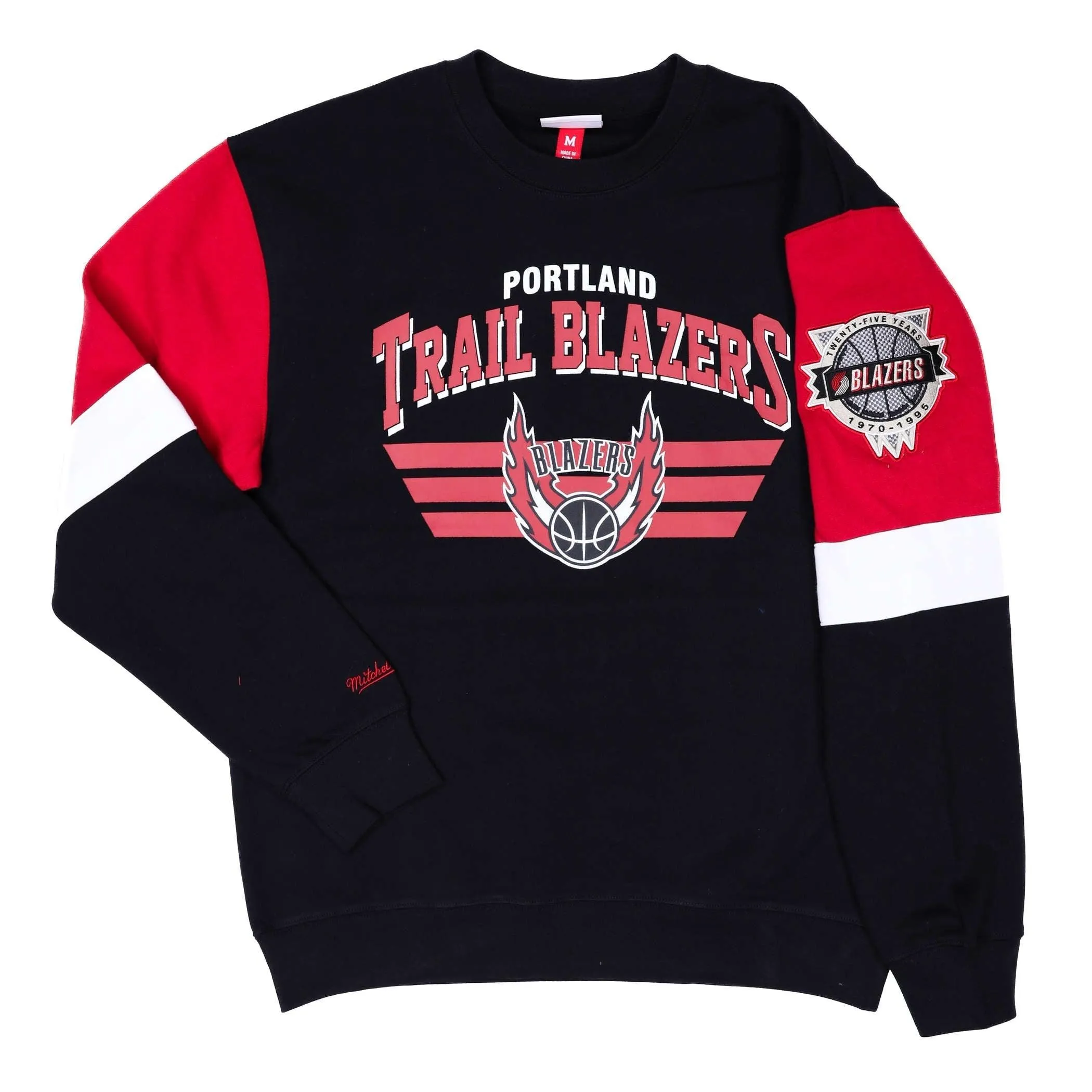 Portland Trail Blazers Mitchell & Ness All Over Crew 3.0